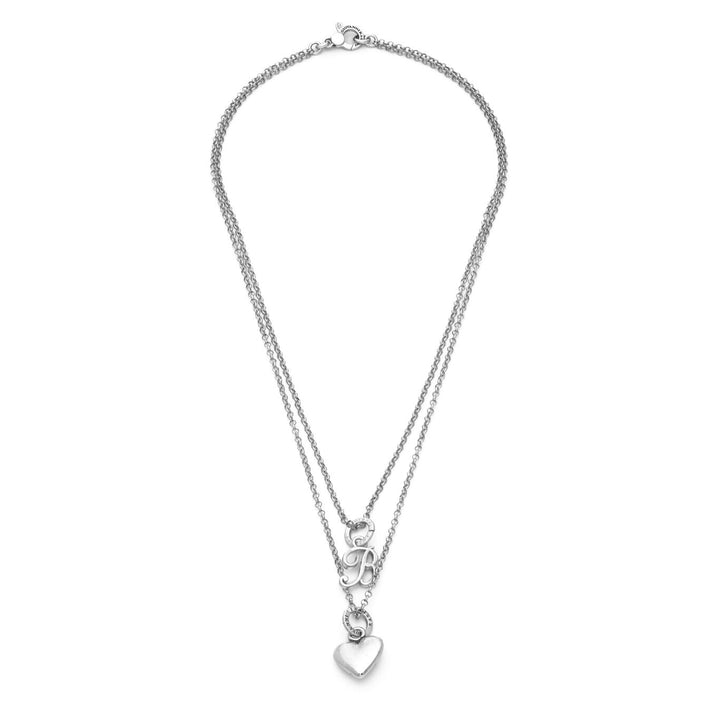 Giovanni Raspini Collana Cuore e Lettera B argento X01771