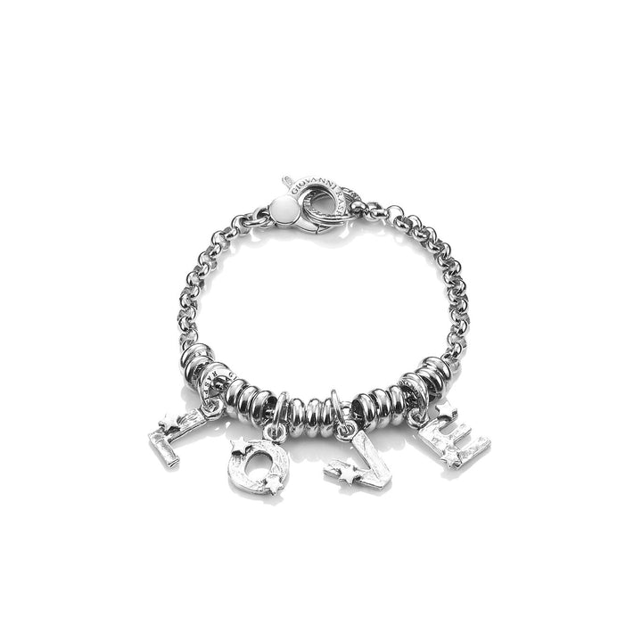 Giovanni Raspini Love Bracelet With Stars silver X01976