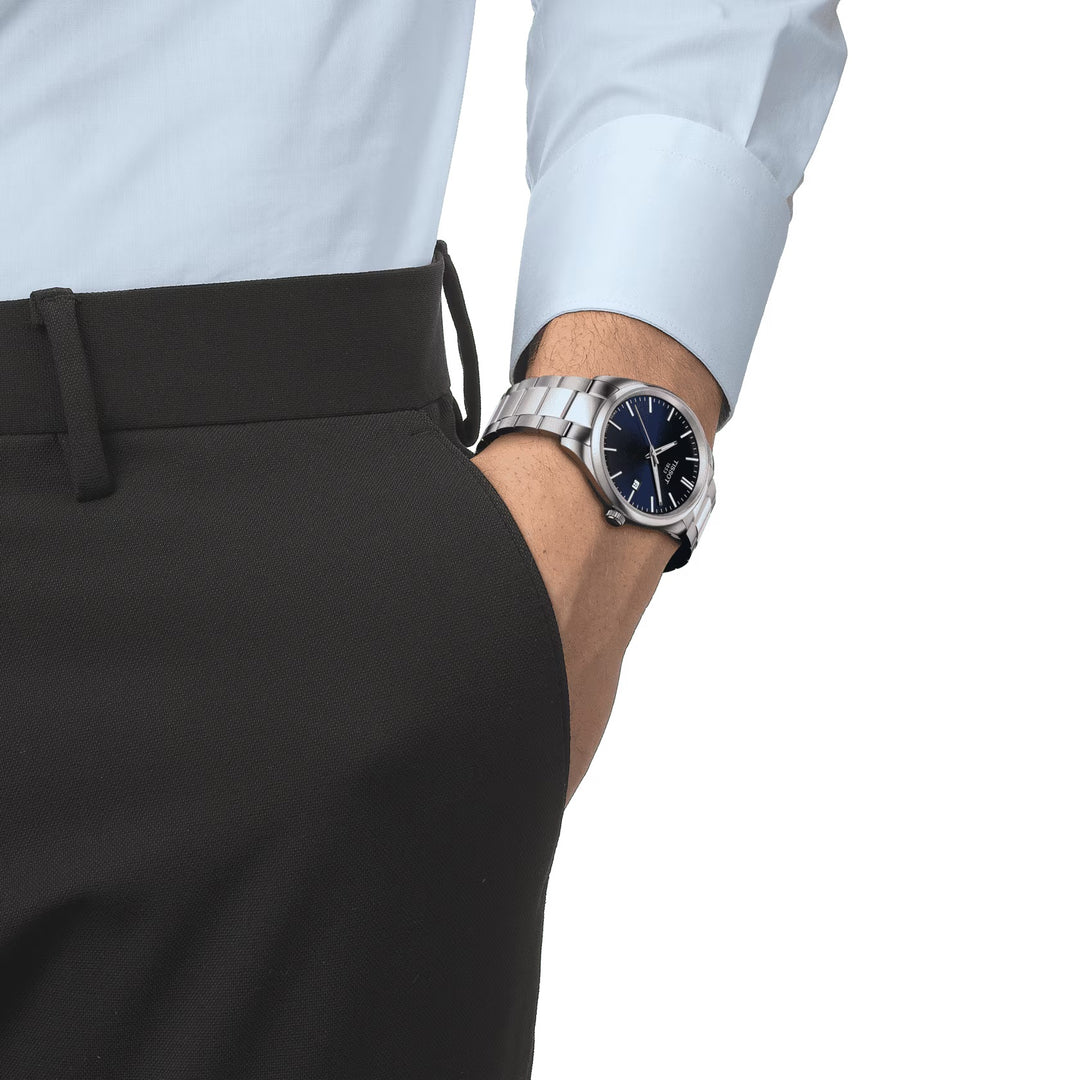 Tissot Watch PR 100 40 mm de acero de cuarzo azul T150.410.11.041.00