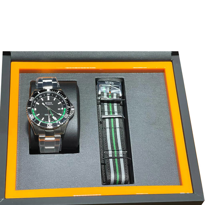 美度手錶海洋之星 GMT 44 毫米黑色自動上鍊精鋼 M026.629.11.051.03