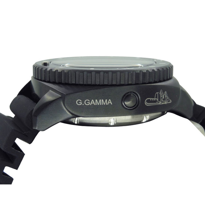 MEC GAMMA GAMMA 1000MT A.N.A.I.M. 46mm svart automatisk stålfinish PVD Black GAM 1000-PN