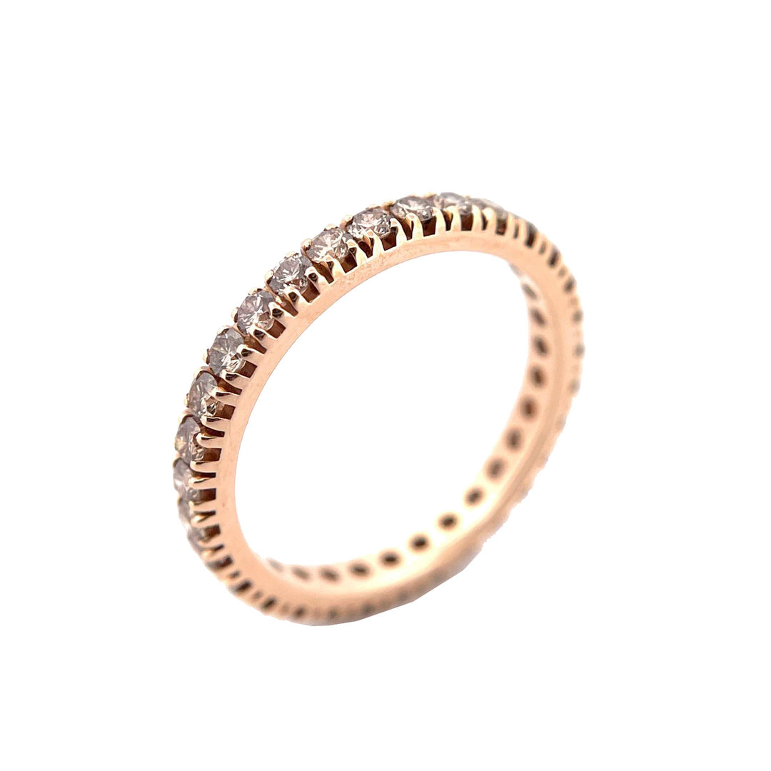 Capodagli fedina Eternity oro rosa 18kt diamanti brown 0066/01FG