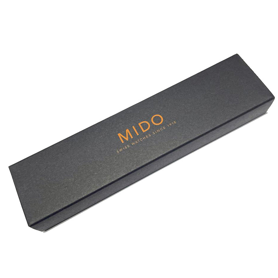 米多钢和黑色皮革球笔 MIDO-BP