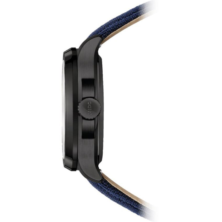 Mido Multifort TV Watch Big Date 39x40mm Automatisch Blaustahl Finish Black PVD M049.526.37.041.00