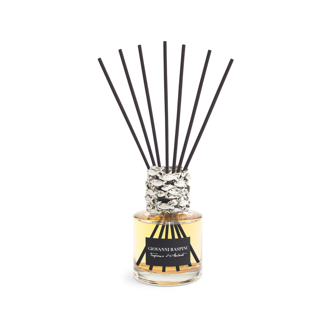 Giovanni Raspini Sardine Diffuser - Iris Dust home fragrance with white bronze decoration - XB0148