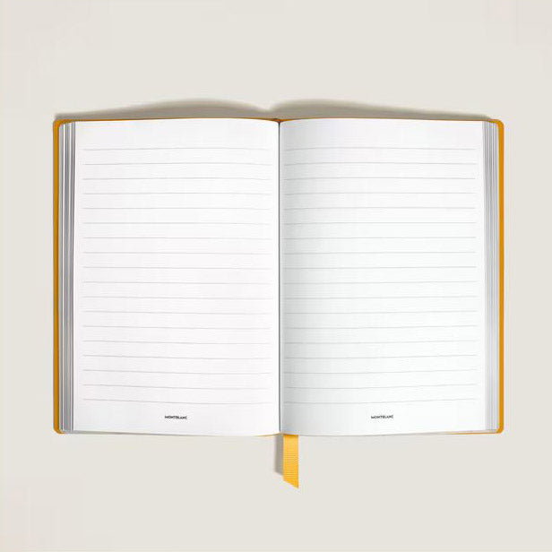 Bloc de notas Montblanc #146 forrado Sartorial cuero amarillo 134771