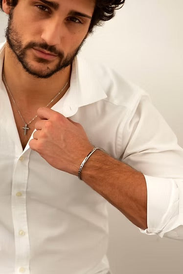 Comete Sums Bracelet Steel and Zirconi Ubr 913