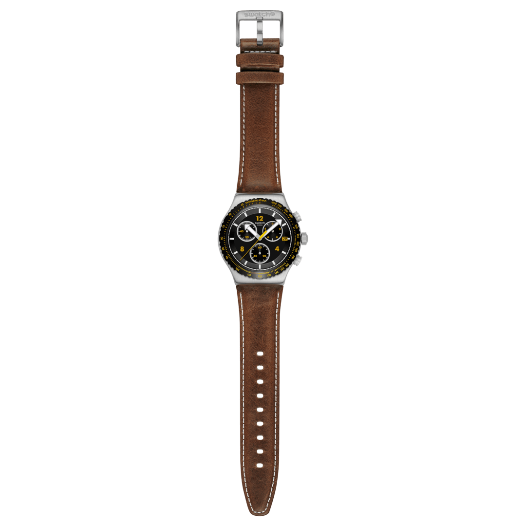 Swatch orologio CANYON CHASER Originals Chrono Irony 43mm YVS530