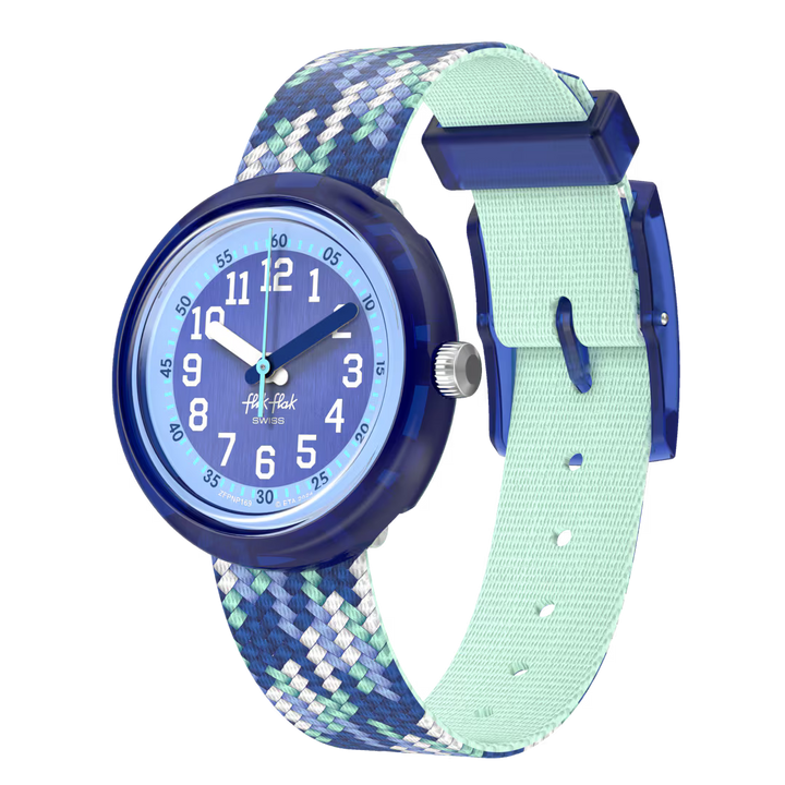 Reloj Flik Flak Braid en Blue Power Time 32 mm FPNP169