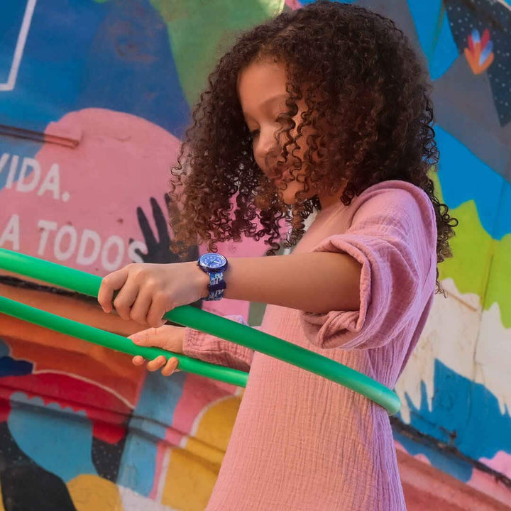 Reloj Flik Flak Braid en Blue Power Time 32 mm FPNP169