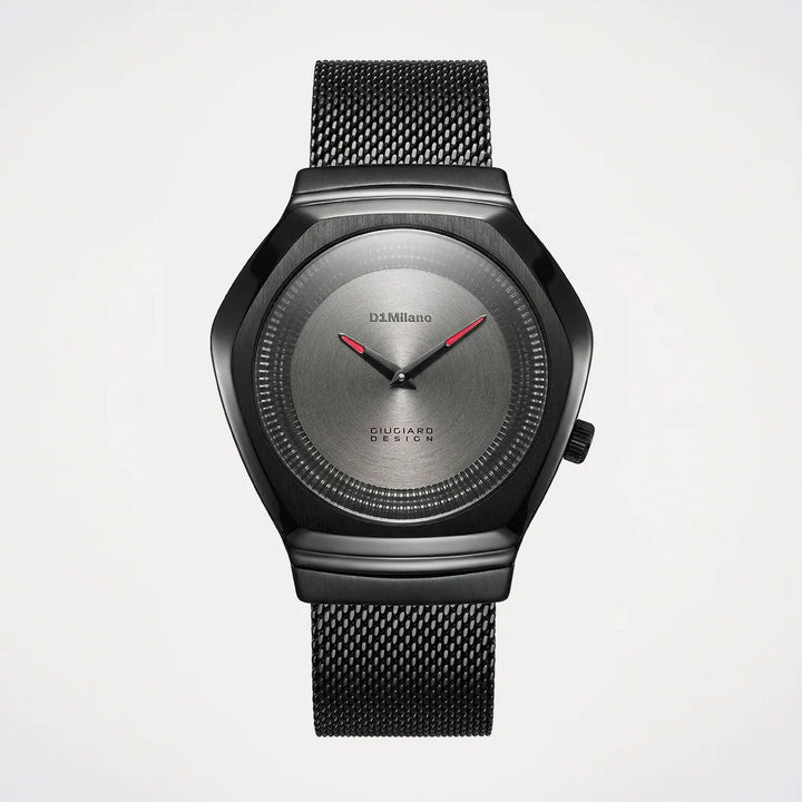 D1 Milano klocka Limited Edition Giugiaro Design 40mm grått kvartsstål D1-IDBJ01