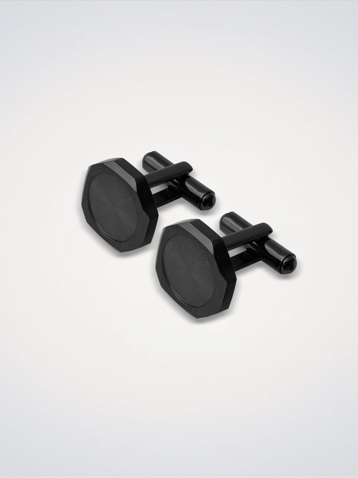 D1 Milano Abotoaduras octogonais Antracite D1-JWCLSU06