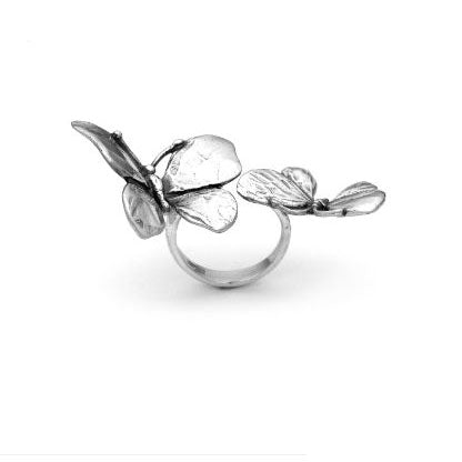 Giovanni Raspini Dos mariposas plateadas 925 9800