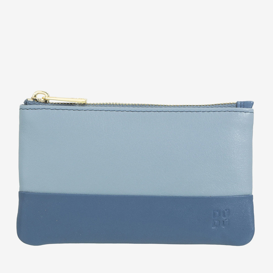 DUDU 男女彩色皮革钥匙包，带拉链香袋式