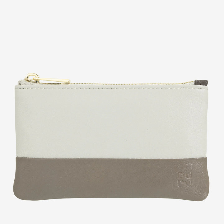 DUDU 男女彩色皮革钥匙包，带拉链香袋式