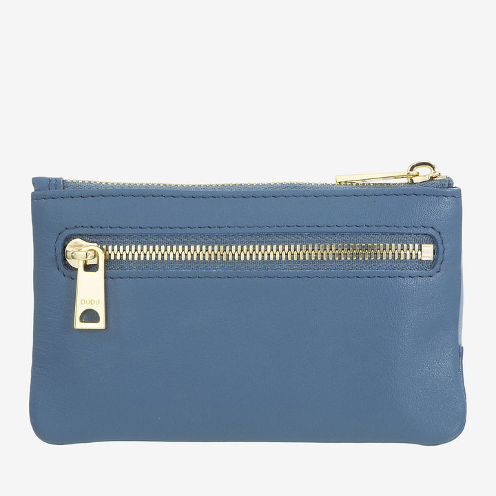 DUDU 男女彩色皮革钥匙包，带拉链香袋式