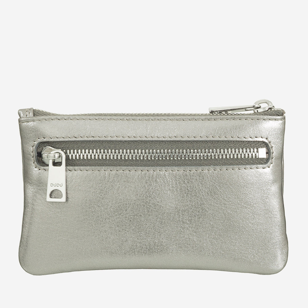 DUDU 男女彩色皮革钥匙包，带拉链香袋式