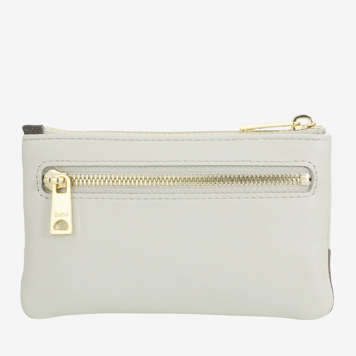 DUDU 男女彩色皮革钥匙包，带拉链香袋式