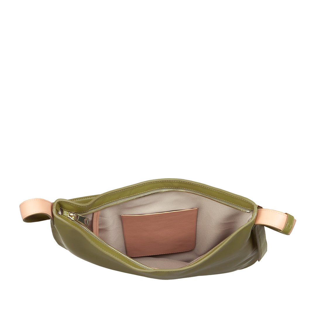 Sac d'épaule Dudu femme en cuir souple, sac de fouet avec fermeture éclair, grand grand sac à bandoulière réglable de couleur réglable