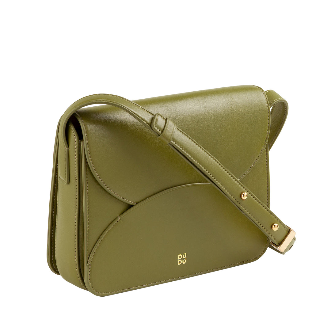 Bolsa de ombro feminina de couro DUDU com aba modelo envelope – bolsa pequena, elegante e versátil com alça de ombro ajustável, bolsa perfeita para todas as ocasiões
