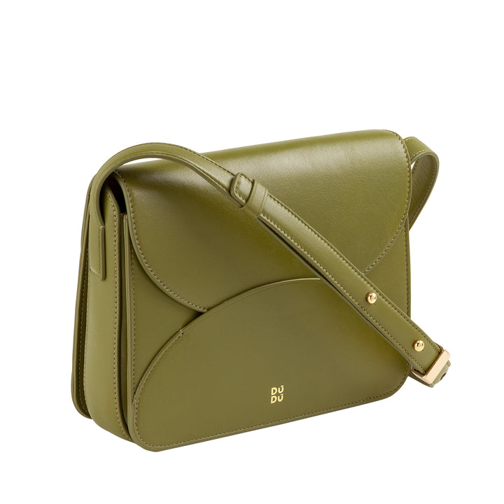 Bolsa de ombro feminina de couro DUDU com aba modelo envelope – bolsa pequena, elegante e versátil com alça de ombro ajustável, bolsa perfeita para todas as ocasiões