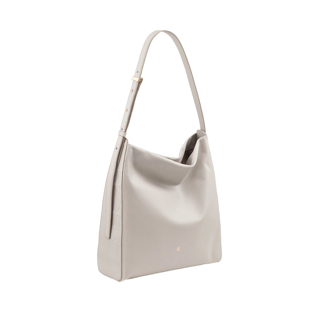 DUDU Bolsa Feminina de Ombro Trapezoidal em Couro Legítimo, Bolsa Trapezo com Alça Ajustável – Elegante, Espaçosa para Lazer, Trabalho, Noite