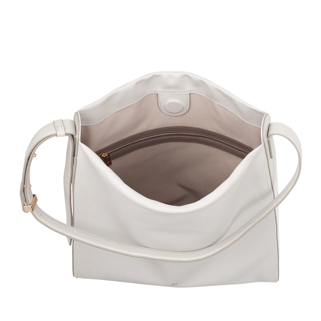 DUDU Bolsa Feminina de Ombro Trapezoidal em Couro Legítimo, Bolsa Trapezo com Alça Ajustável – Elegante, Espaçosa para Lazer, Trabalho, Noite