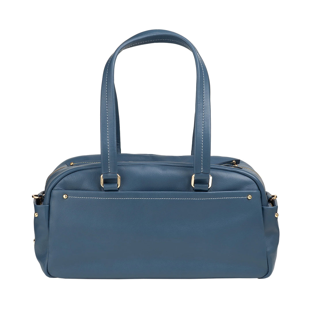 Bolsa grande feminina de couro DUDU com bolsos externos e alça removível, espaçosa e elegante – bolsa de mão e ombro com zíper, estilo moderno