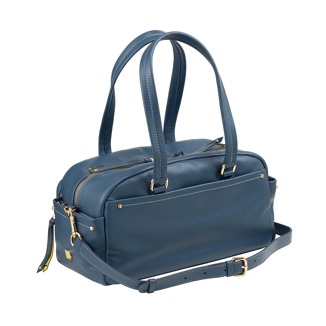 Bolsa grande feminina de couro DUDU com bolsos externos e alça removível, espaçosa e elegante – bolsa de mão e ombro com zíper, estilo moderno