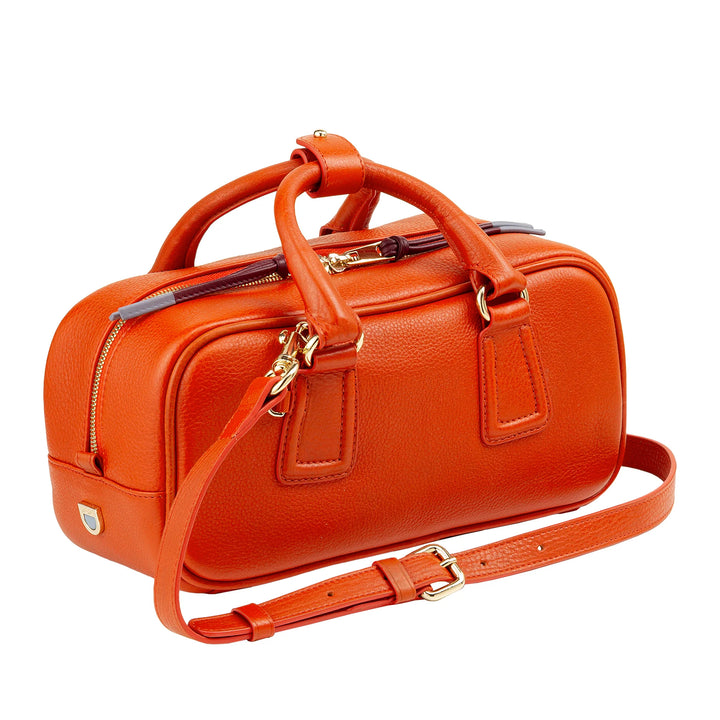 Bolsa feminina grande de couro DUDU com alça removível, espaçosa e elegante – bolsa de mão e ombro com zíper, alças duplas