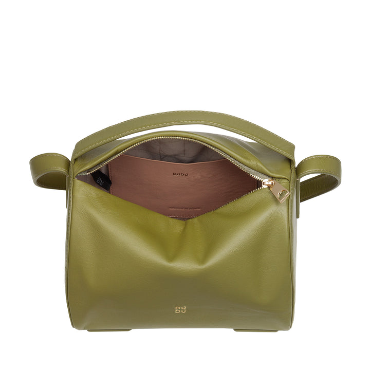 DUDU -Tasche mit Leder -Schultergurt - eleganter Beutel, klein mit verstellbarer Schultergurt für jeden Anlass