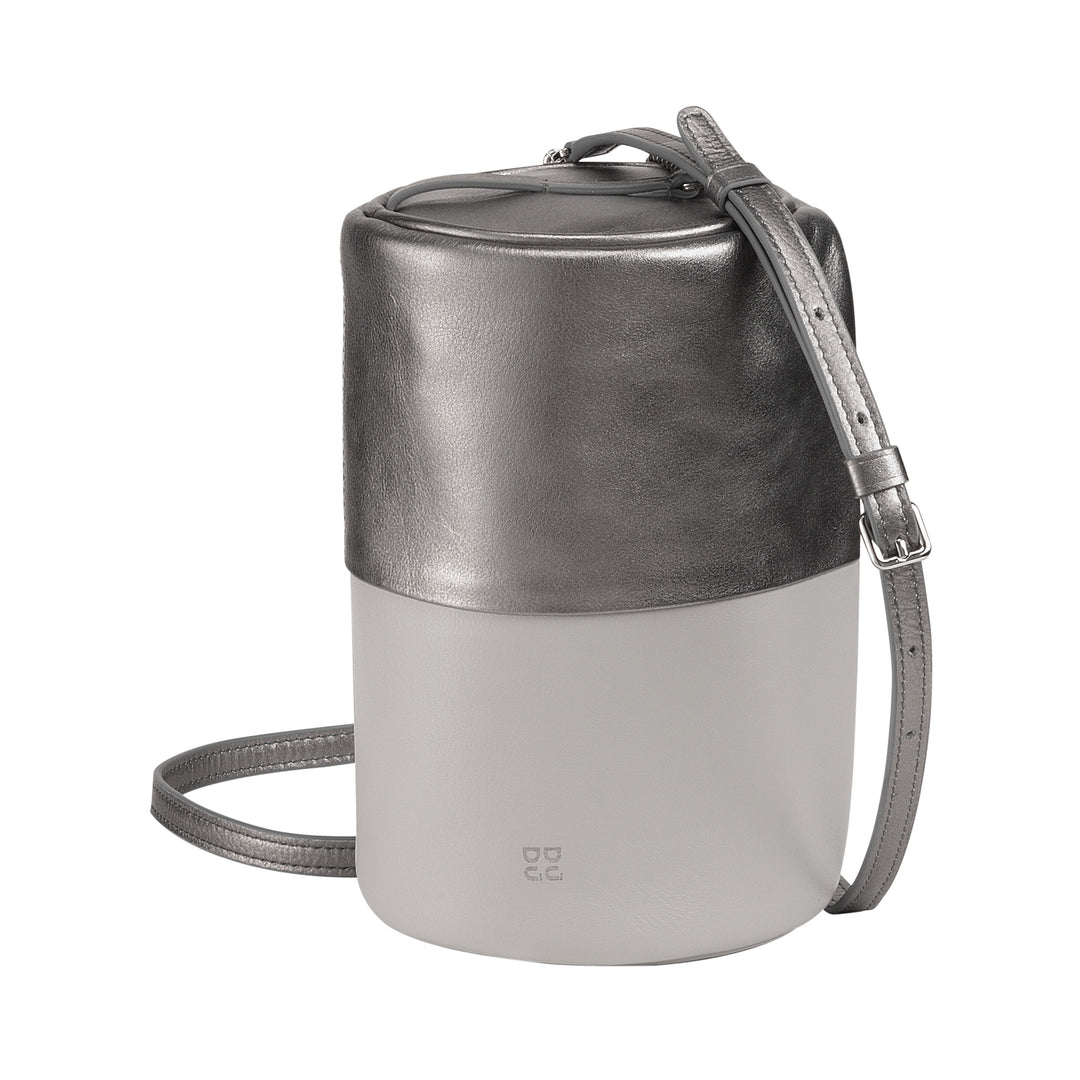 Bolso de cuero para mujeres de dudu, bolso de hombro con cadena y cuero, bolso de cilindro de moda pequeño elegante con cremallera