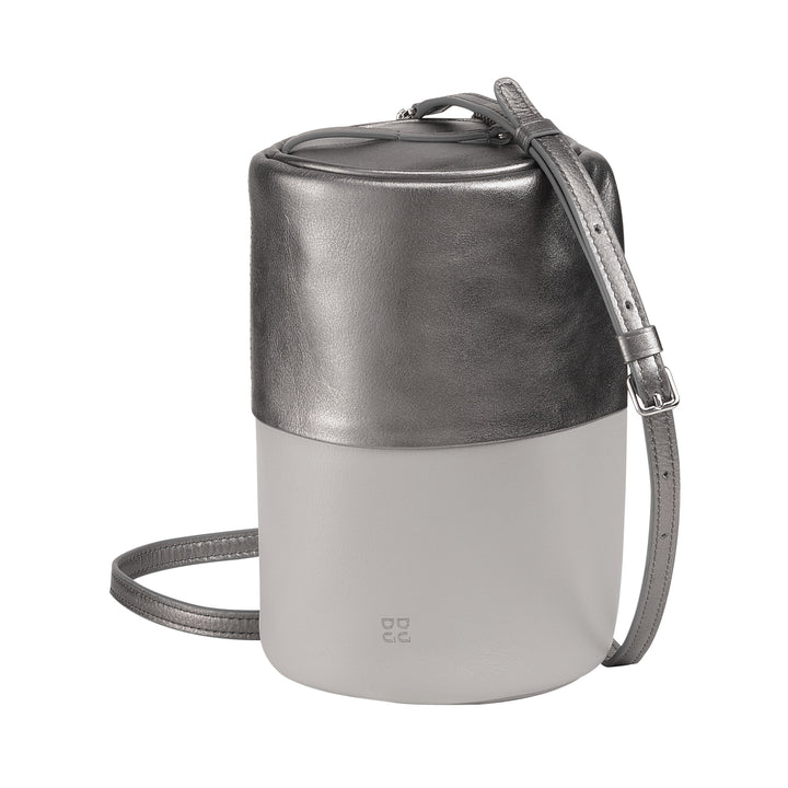 Bolso de cuero para mujeres de dudu, bolso de hombro con cadena y cuero, bolso de cilindro de moda pequeño elegante con cremallera