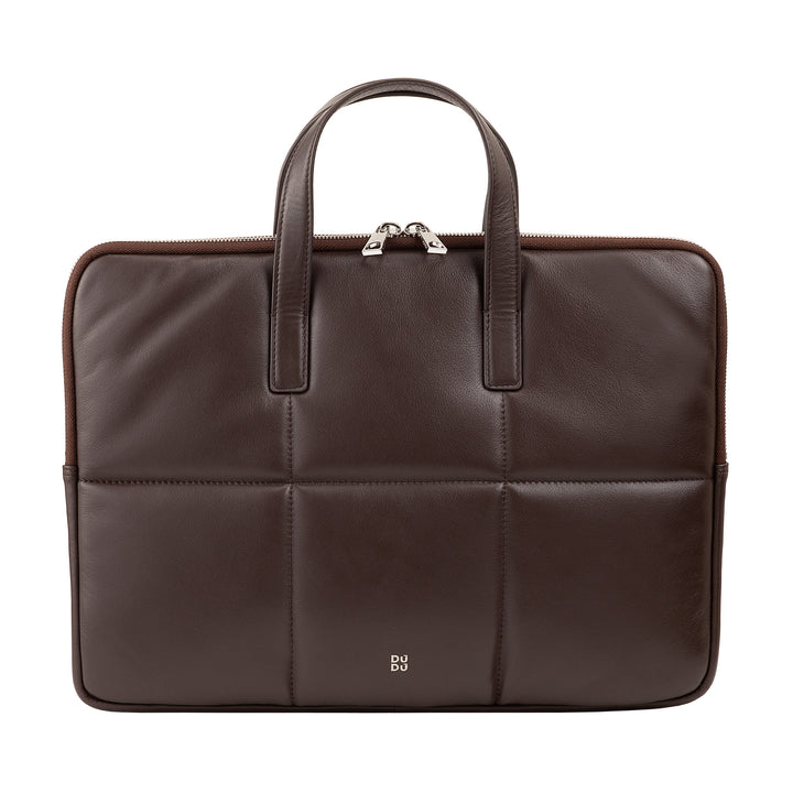 DUDU BAG PC Woman 14 -Zoll -PC -Frau mit gepolstertem, gepolstertem Schultergurt, MacBook Notebook Laptop Notebook -Halter bis zu 14 Zoll, elegante Ärmel -Tasche falten