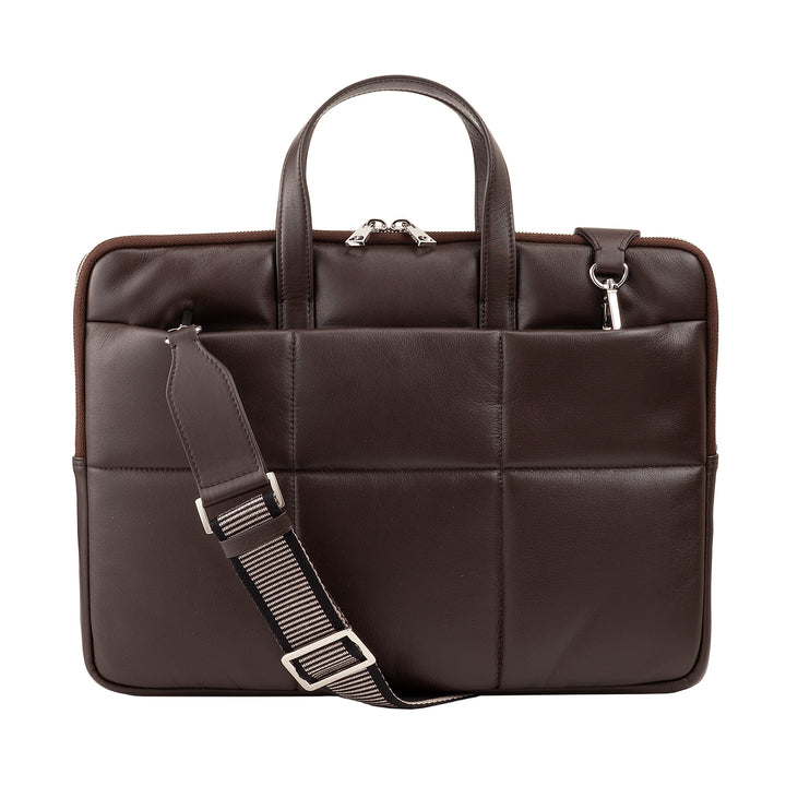 DUDU BAG PC Woman 14 -Zoll -PC -Frau mit gepolstertem, gepolstertem Schultergurt, MacBook Notebook Laptop Notebook -Halter bis zu 14 Zoll, elegante Ärmel -Tasche falten