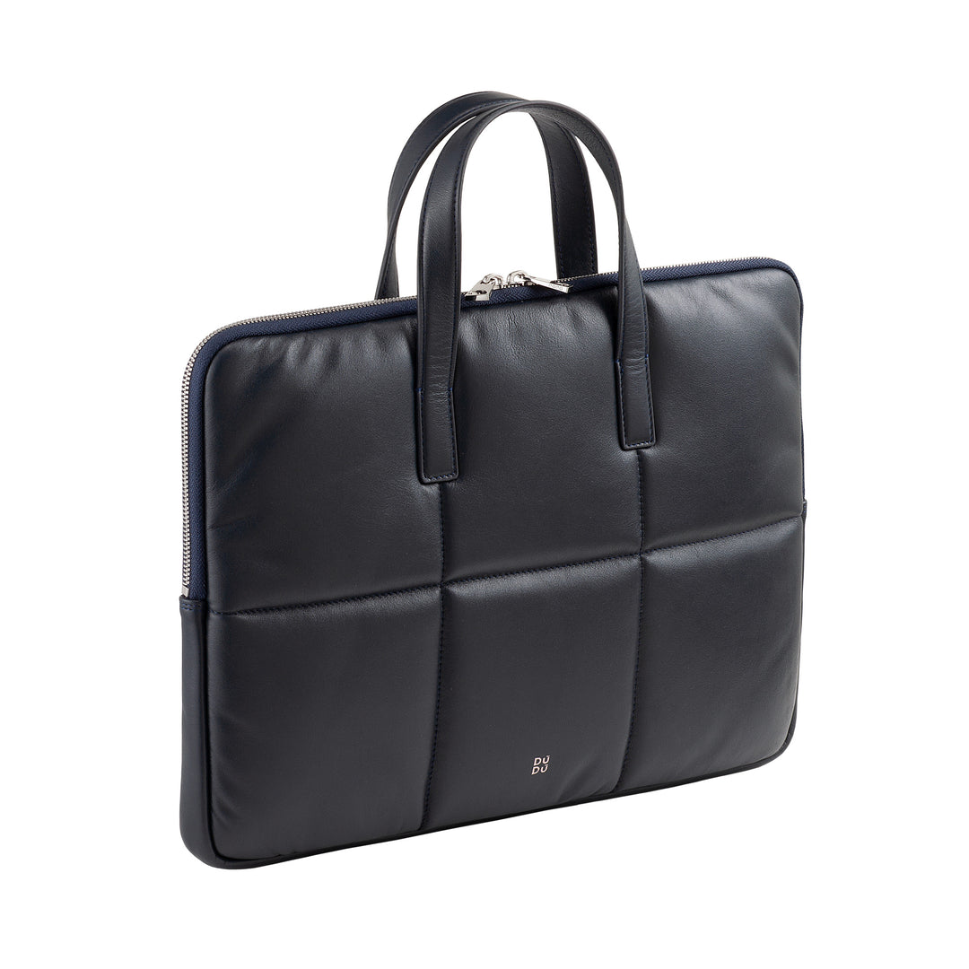 DUDU BAG PC Woman 14 -Zoll -PC -Frau mit gepolstertem, gepolstertem Schultergurt, MacBook Notebook Laptop Notebook -Halter bis zu 14 Zoll, elegante Ärmel -Tasche falten