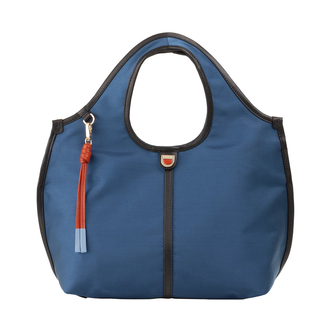 DUDU Petit Sac à Main Bandoulière pour Femme en Nylon et Cuir - Cabas Léger avec Bandoulière Ajustable et Fermeture Magnétique