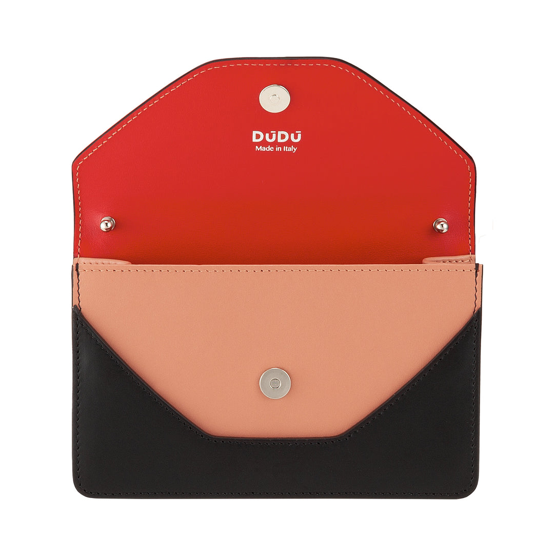 Dudu Small Shoulder Bag Mujer Hecha en Italia Cadena en cuero real, convertible a Marsupio, mini bolso