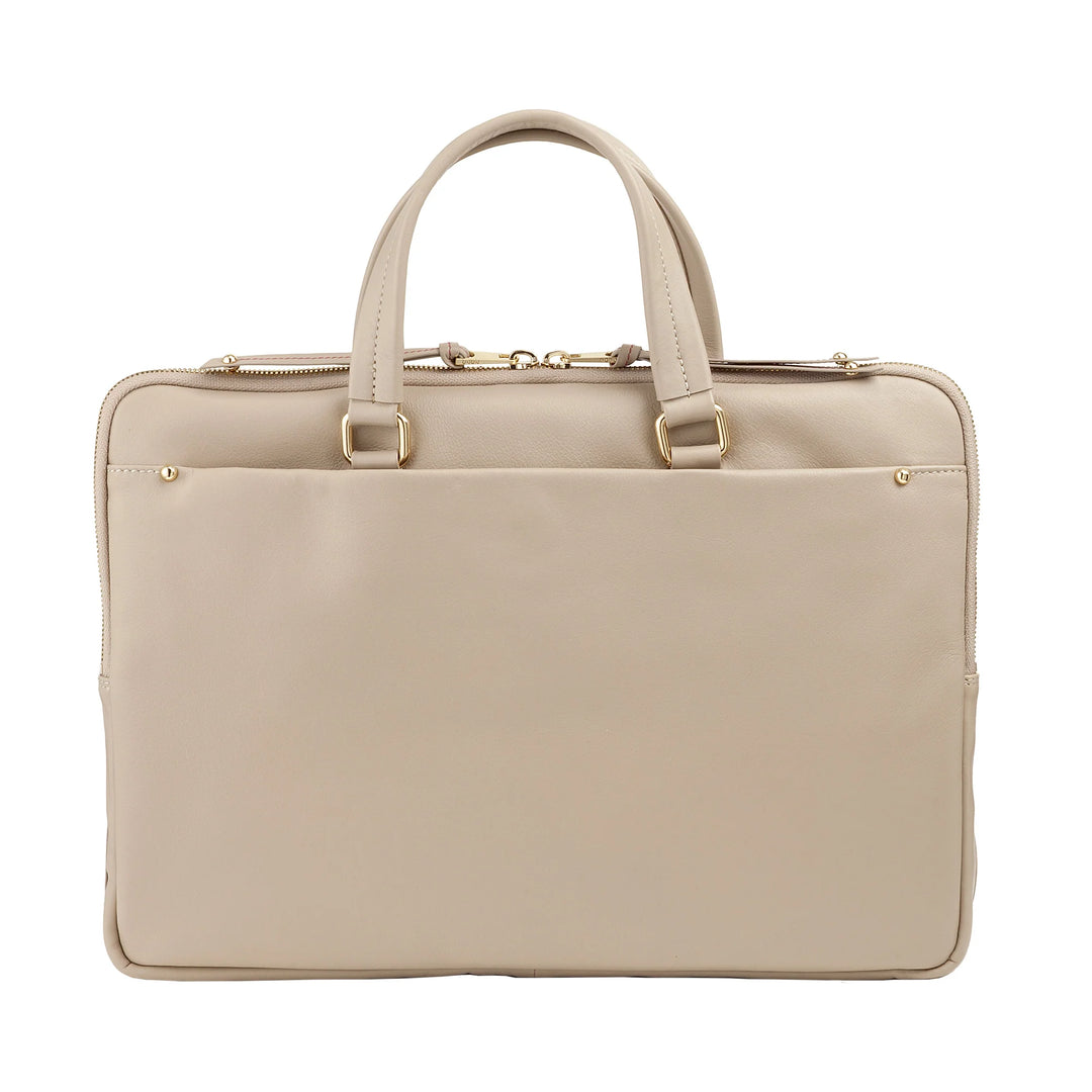 DUDU Elegante Damen-Laptoptasche aus Leder mit Schultergurt – Arbeits-Laptop-Aktentasche mit Organizer-Taschen, geräumig und professionell, Computer- und Dokumentenhalter