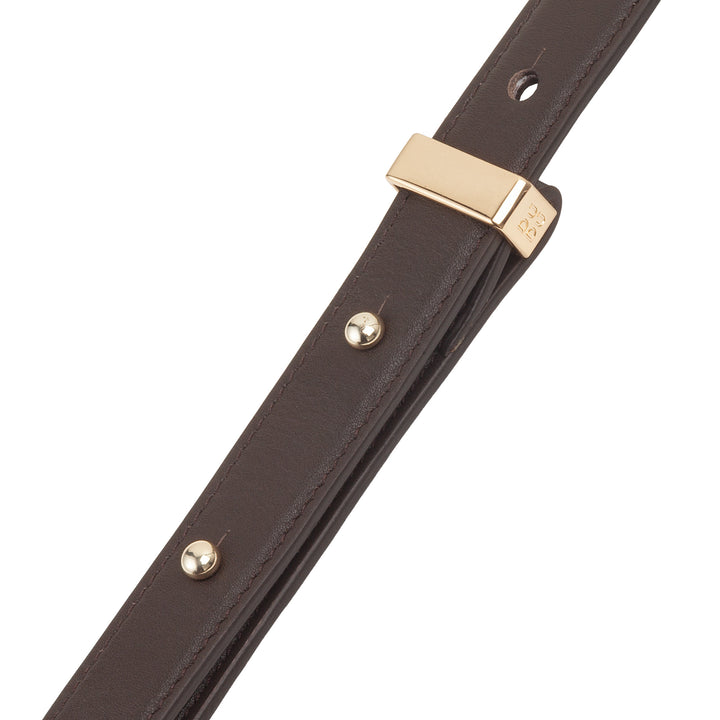 Dudu Belly Box Femme en cuir forcé - Sac à bandoulière élégant avec bandoulière, cordon de cordon et sac d'embrayage interne - style artisanal décontracté pour le travail libre de travail