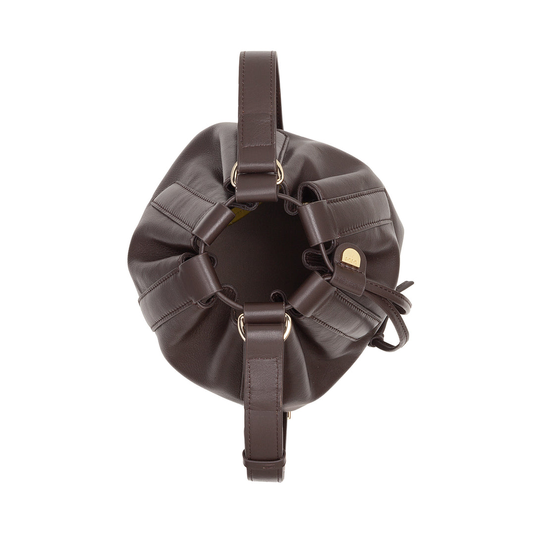 Bolsa feminina grande de couro DUDU com alça de ombro ajustável e fecho com cordão – bolsa elegante, espaçosa e prática para uso diário e ocasiões especiais