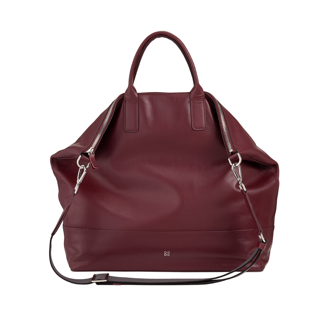 DUDU Borsa Donna Grande Morbida in Pelle, Borsa a Tracolla