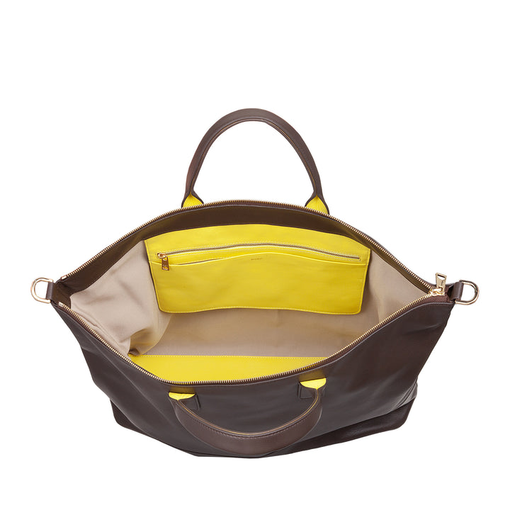 Bolsa feminina grande de couro macio DUDU, bolsa de ombro grande com alça removível, bolsa com duas alças e fecho de correr