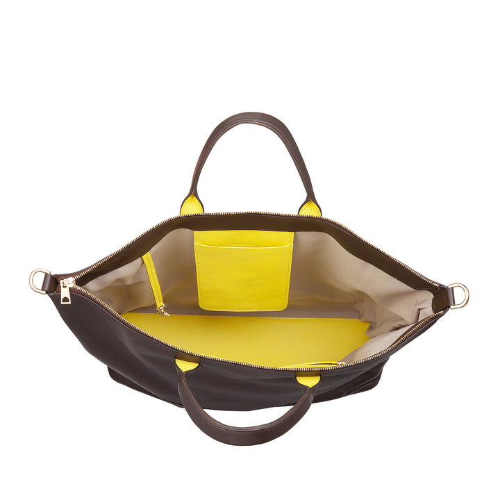 Bolsa feminina grande de couro macio DUDU, bolsa de ombro grande com alça removível, bolsa com duas alças e fecho de correr