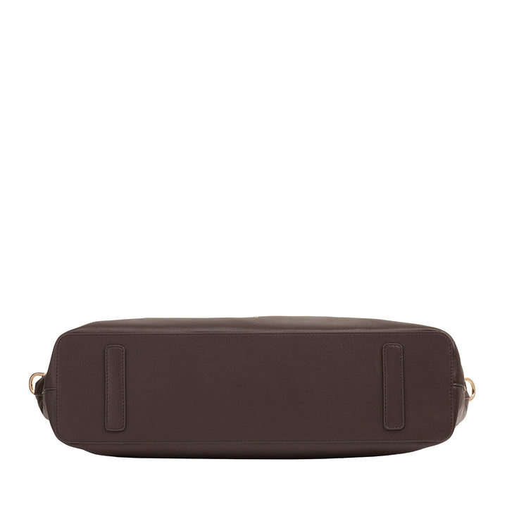 Bolsa feminina grande de couro macio DUDU, bolsa de ombro grande com alça removível, bolsa com duas alças e fecho de correr