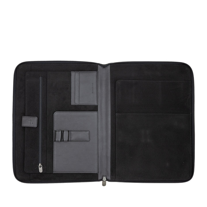 Nuvola leather leather holder A4 leather in leather, work organizer door block holder, carpene, tablet holder with hinge around