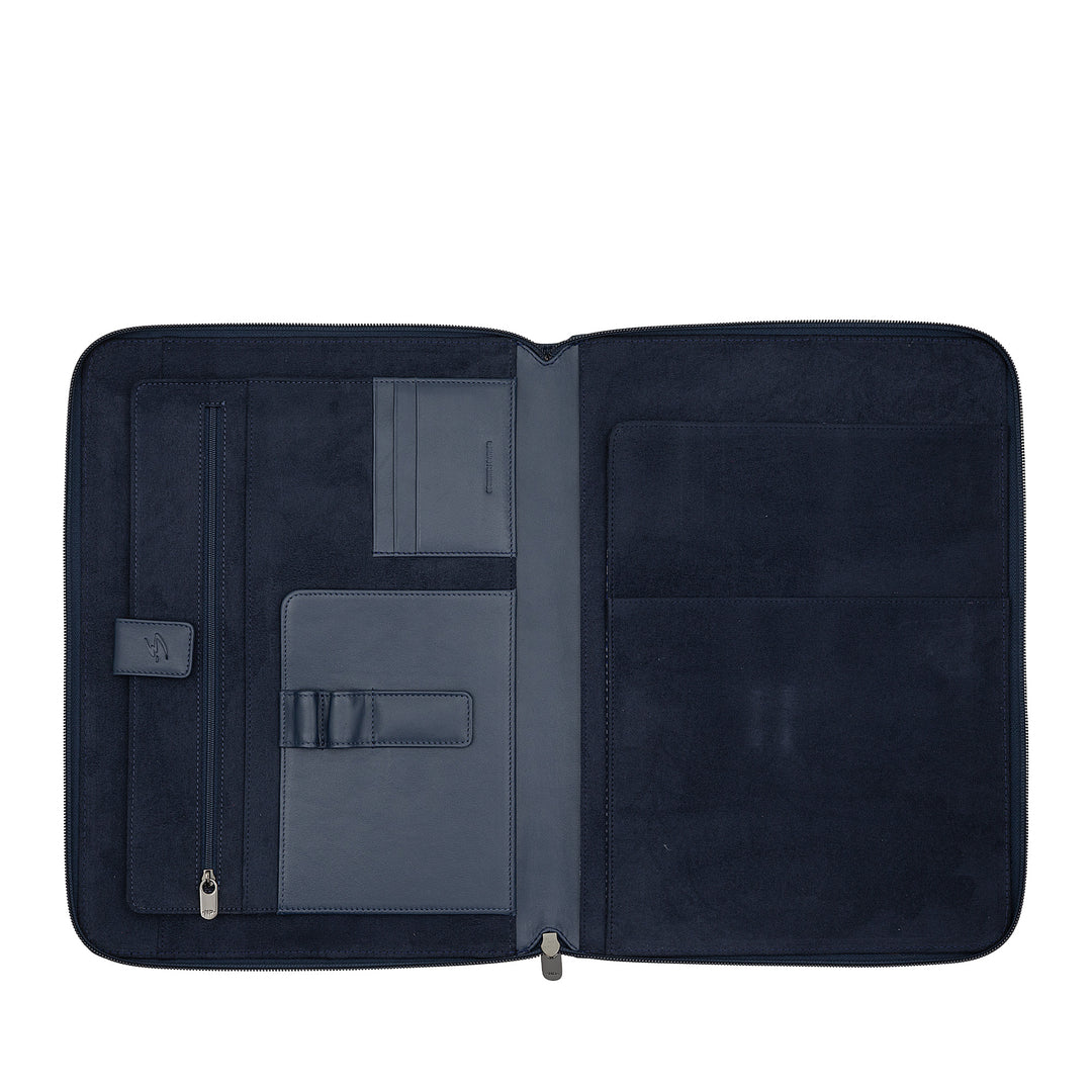 Nuvola leather leather holder A4 leather in leather, work organizer door block holder, carpene, tablet holder with hinge around