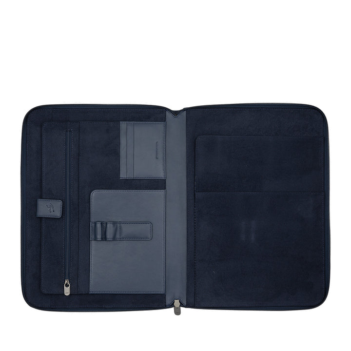 Nuvola leather leather holder A4 leather in leather, work organizer door block holder, carpene, tablet holder with hinge around