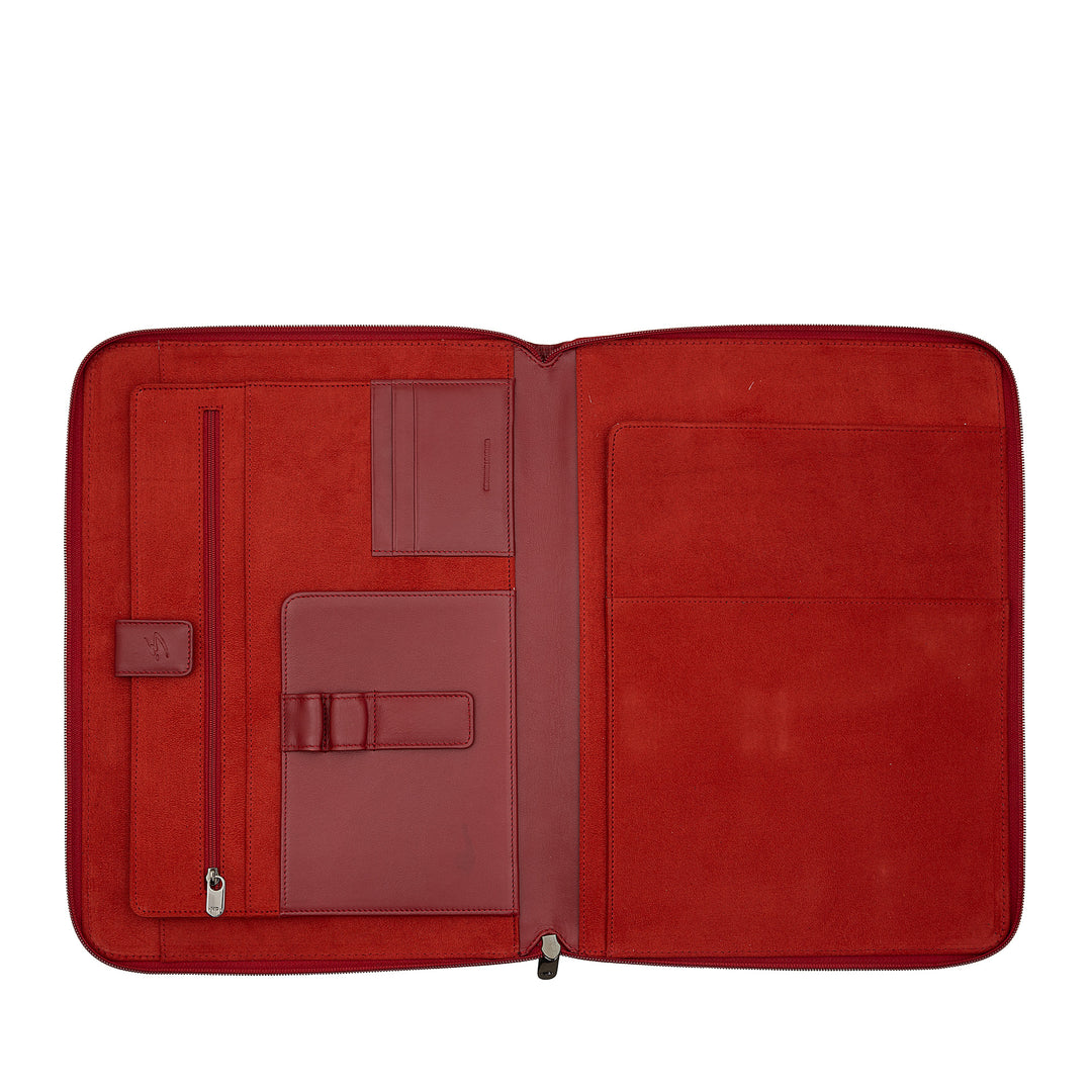 Nuvola leather leather holder A4 leather in leather, work organizer door block holder, carpene, tablet holder with hinge around