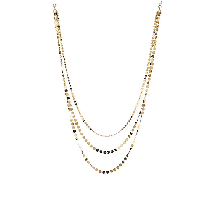 Collier multirangs Sovrani Mimosa bronze PVD finition or jaune J6633-3